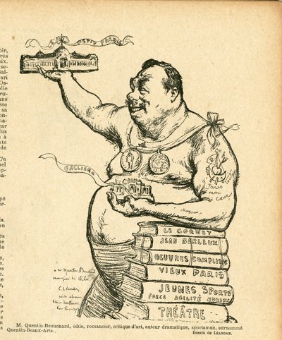 Le Lire, satyryczne czarno-białe autorstwa Charles Leandre