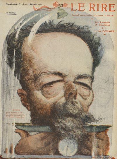 Paul Doumer, francuski polityk. Ilustracja do Le Rire autorstwa Charles Leandre