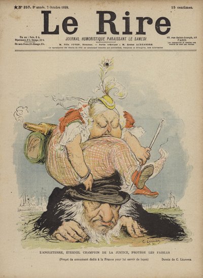 Królowa Wiktoria, ilustracja do Le Rire autorstwa Charles Leandre