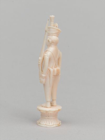 Biały pionek, figura szachowa, Indie, 1820 ok autorstwa Charles Leandre