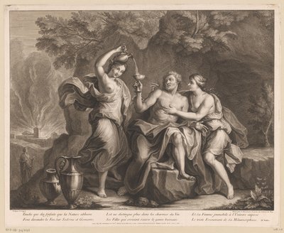 Lot i jego córki autorstwa Charles Louis Simonneau