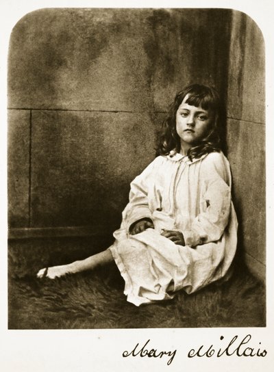 Mary Millais, 21 lipca 1865 (zdjęcie w sepii) autorstwa Charles Lutwidge Dodgson