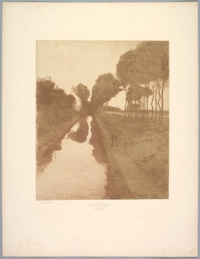 Suita krajobrazów: Pejzaż, Tablica 3, Notatka, Nietoperz, 1892-1893. autorstwa Charles Marie Dulac