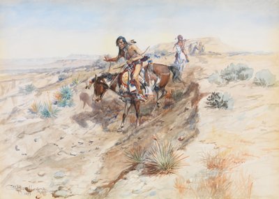 Indyjscy odważni, 1899 autorstwa Charles Marion Russell