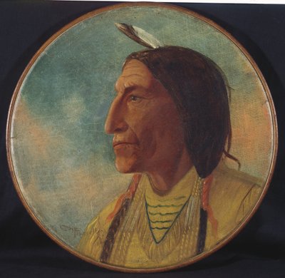 Portret szaty wodza wilka, 1892 autorstwa Charles Marion Russell