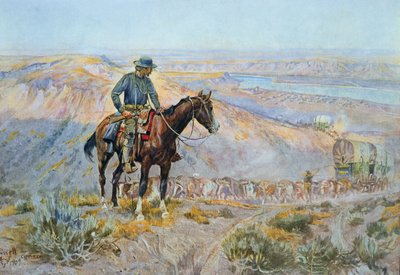 Szef wozu (olej na płótnie) autorstwa Charles Marion Russell