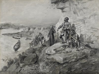 Podróżnicy, 1898 autorstwa Charles Marion Russell