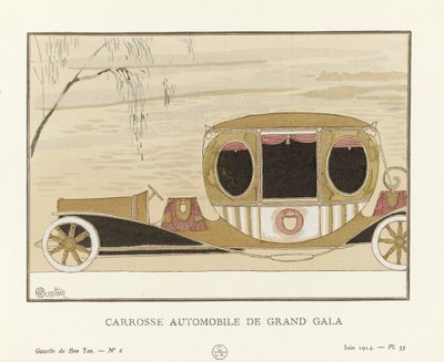 Wielka Gala Automobilowy Autokar, wyd. 1914 (odbitka szablonowa) autorstwa Charles Martin