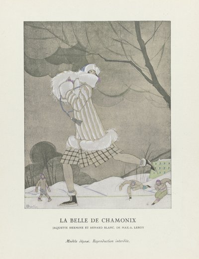 La Belle de Chamonix, wyd. 1924 (odbitka szablonowa) autorstwa Charles Martin