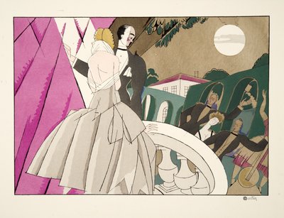 La Mariee, z Sports & Entertainment, wyd. 1914 (odbitka szablonowa) autorstwa Charles Martin