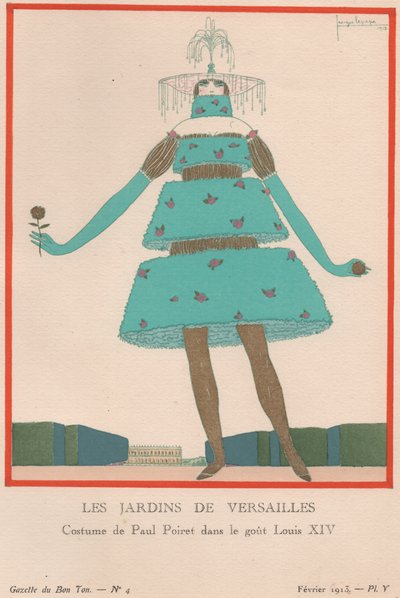 Ogrody Wersalu, luty 1913 (druk szablonowy) autorstwa Charles Martin