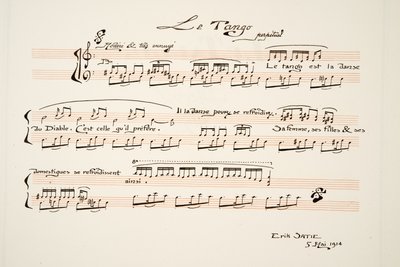 Musical Score dla Le Tango, z Sports & Entertainment, wyd. 1914 (odbitka szablonowa) autorstwa Charles Martin