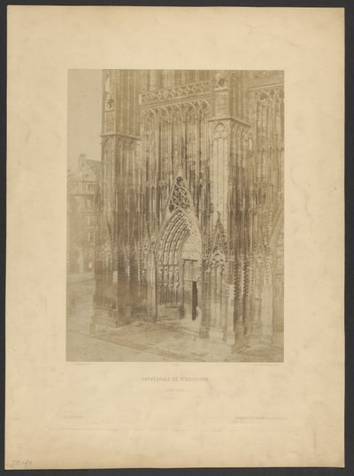 Katedra w Strasburgu. Wielki portal. autorstwa Charles Marville