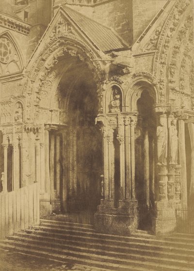 Katedra w Chartres. Portal Septentrional. autorstwa Charles Marville