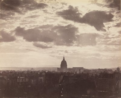 [Studium chmur nad Paryżem], lata 50. XIX wieku. autorstwa Charles Marville