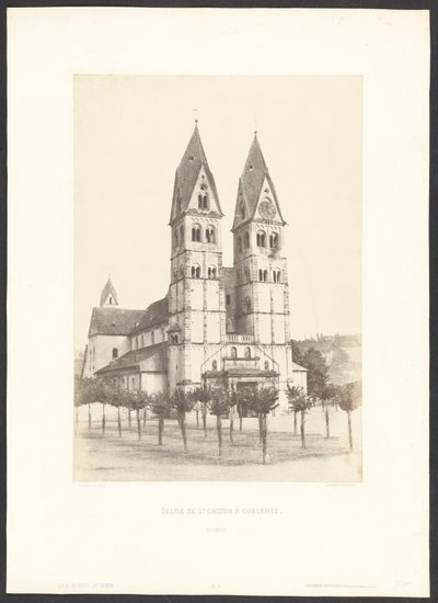 Kościół św. Castora w Coblentz autorstwa Charles Marville