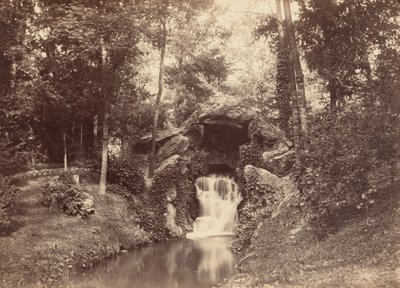 Grota, Mare aux Biches, Bois de Boulogne, 1858-1860 (zdjęcie) autorstwa Charles Marville
