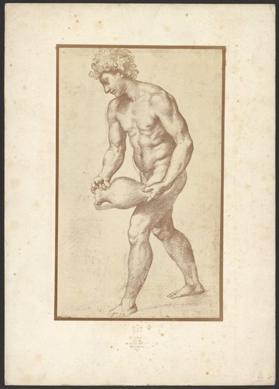 [Mężczyzna z wazonem autorstwa Raphaëla]. autorstwa Charles Marville
