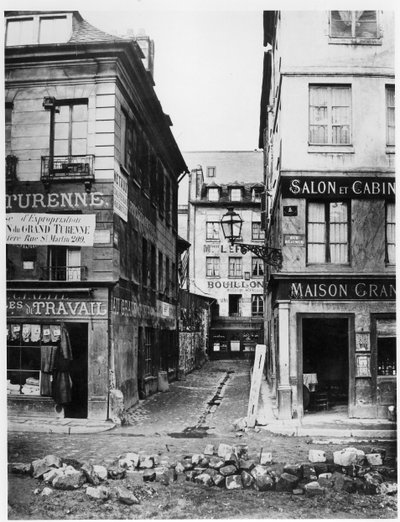 Paryż 4 rue de Breteuil, widok z rue Reaumur w kierunku rue Vaucanson, 1858-78 autorstwa Charles Marville