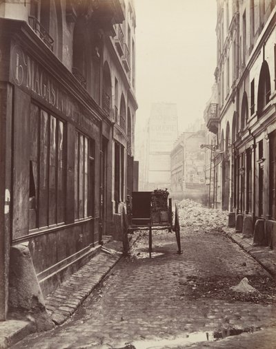 Rue Estienne, od Rue Boucher, 1862-65. autorstwa Charles Marville