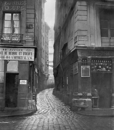 Rue Tirechape, od rue St. Honore, Paryż, 1858-78 autorstwa Charles Marville