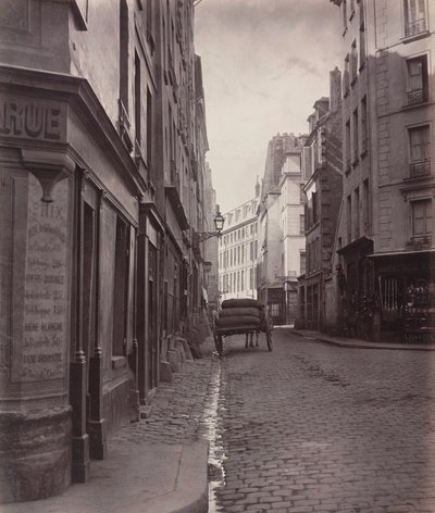 Rue de la Bucherie, du cul de sac Saint-Ambroise (piąta dzielnica), 1866-1868 (zdjęcie) autorstwa Charles Marville