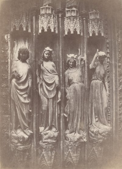Cnoty kruszące przywary, katedra w Strasburgu, 1853 r. autorstwa Charles Marville