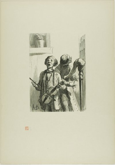Śpiewacy uliczni autorstwa Charles Maurand