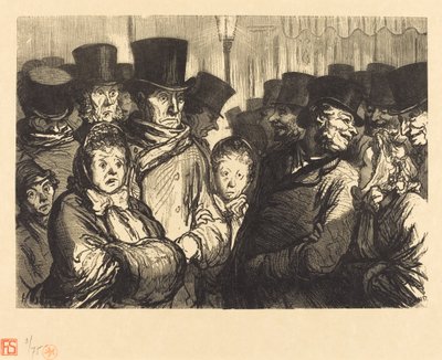 Boulevard du Temple o północy? autorstwa Charles Maurand after Honoré Daumier