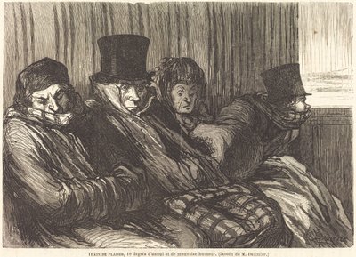 zabawny pociąg autorstwa Charles Maurand after Honoré Daumier