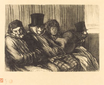zabawny pociąg autorstwa Charles Maurand after Honoré Daumier