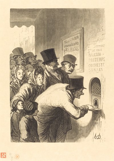Kasa kinowa autorstwa Charles Maurand after Honoré Daumier