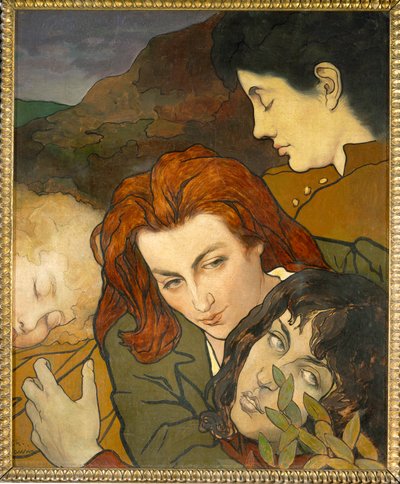 Kompozycja alegoryczna, ok. 1892 (obraz na płótnie) autorstwa Charles Maurin