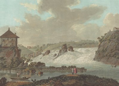 Wodospady Szafuzy, ok. 1784 autorstwa Charles Melchior Descourtis