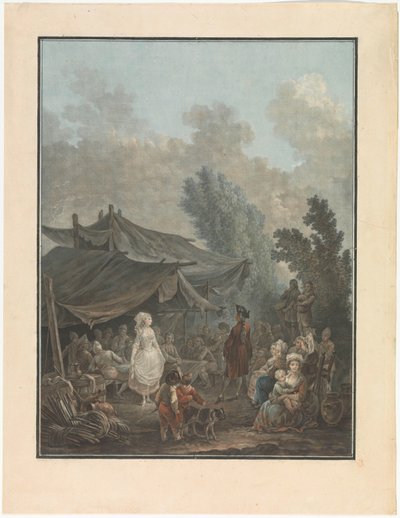 Cztery sceny z życia na wsi Wesele na wsi Noce de Village Cztery sceny rodzajowe z życia na wsi (tytuł serialu) autorstwa Charles Melchior Descourtis