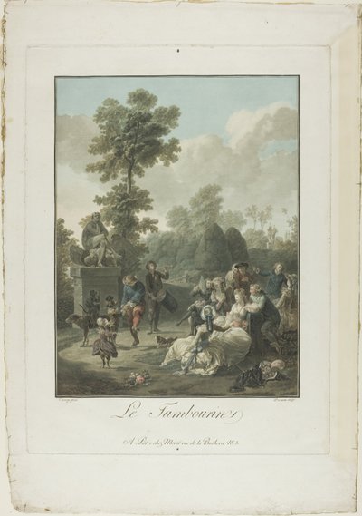 Tamburyn autorstwa Charles Melchior Descourtis