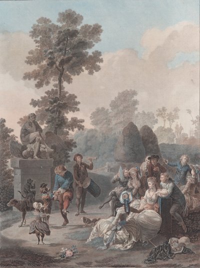Tamburyn, 1788-94. autorstwa Charles Melchior Descourtis