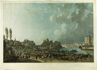 Port św. Pawła, Paryż autorstwa Charles Melchior Descourtis