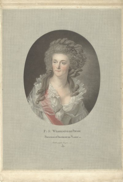 Portret Wilhelminy Prus, księżnej Orańskiej-Nassau F: S: Wilhelmine de Prusse Princesse d
