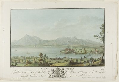 Widok z Schadau na jezioro Thun autorstwa Charles Melchior Descourtis