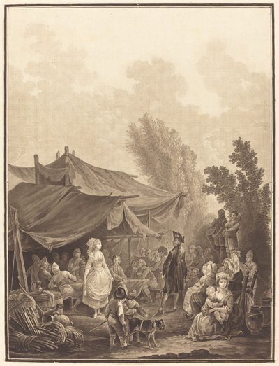 Noce de Village (Wesele na wsi) autorstwa Charles Melchior Descourtis after Nicolas Antoine Taunay