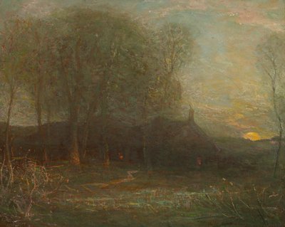Księżyc żniw, ca. 1908. autorstwa Charles Melville Dewey