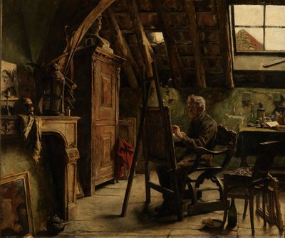 Warsztat malarza autorstwa Charles Mertens