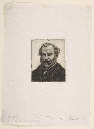 Armand Guéraud z Nantes, drukarz i literat autorstwa Charles Meryon