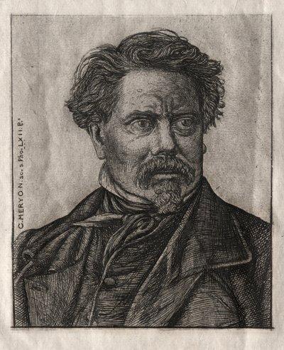 Benjamin Fillon, literat, 1862. autorstwa Charles Meryon