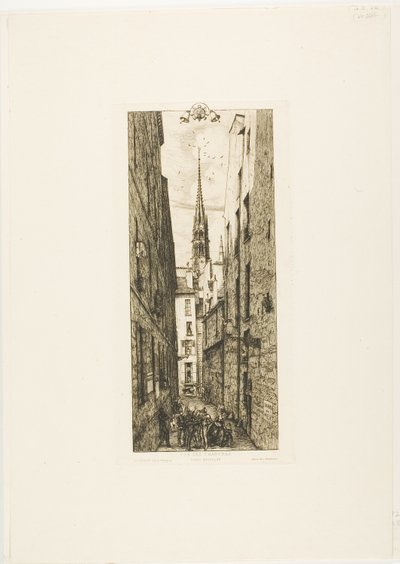Chantrey Street, Paryż autorstwa Charles Meryon