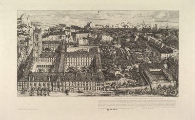 College Henri IV lub Lycée Napoleon, 1863-64. autorstwa Charles Meryon