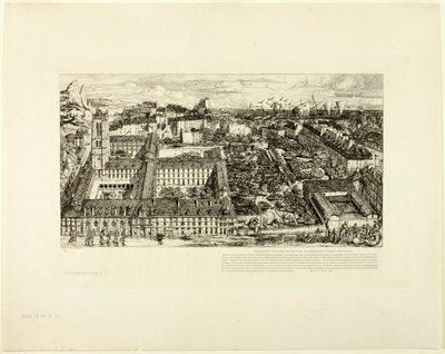 Kolegium Henryka IV (lub Lycée Napoléon), Paryż autorstwa Charles Meryon
