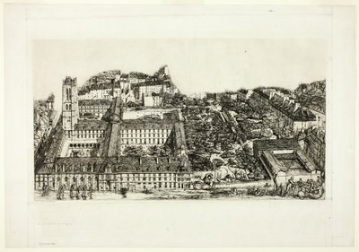 Kolegium Henryka IV (lub Lycée Napoléon), Paryż autorstwa Charles Meryon