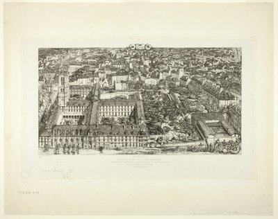 Kolegium Henryka IV (lub Lycée Napoléon), Paryż autorstwa Charles Meryon